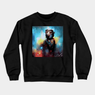 Duncan - Cute, Dreamy, and Lovable Galactic Royal Monkey Crewneck Sweatshirt